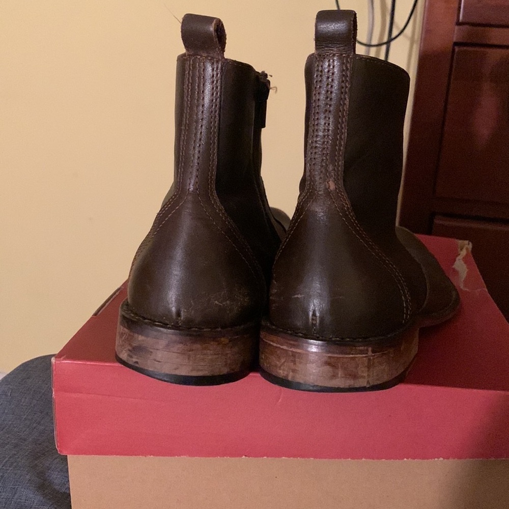 Brown Leather dress / casual boots by Red Tape S: 10.5